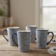 Porcelain Mug Set - 4 Pcs